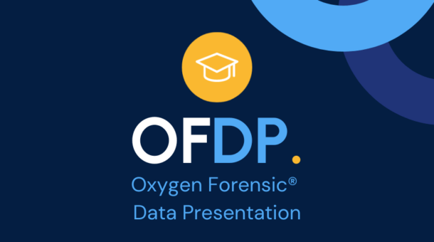Oxygen Forensic Data Presentation title course slide