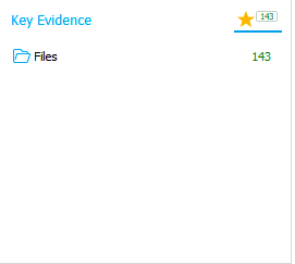 Screenshot of the key evidence that the investigator chose from the extracted data