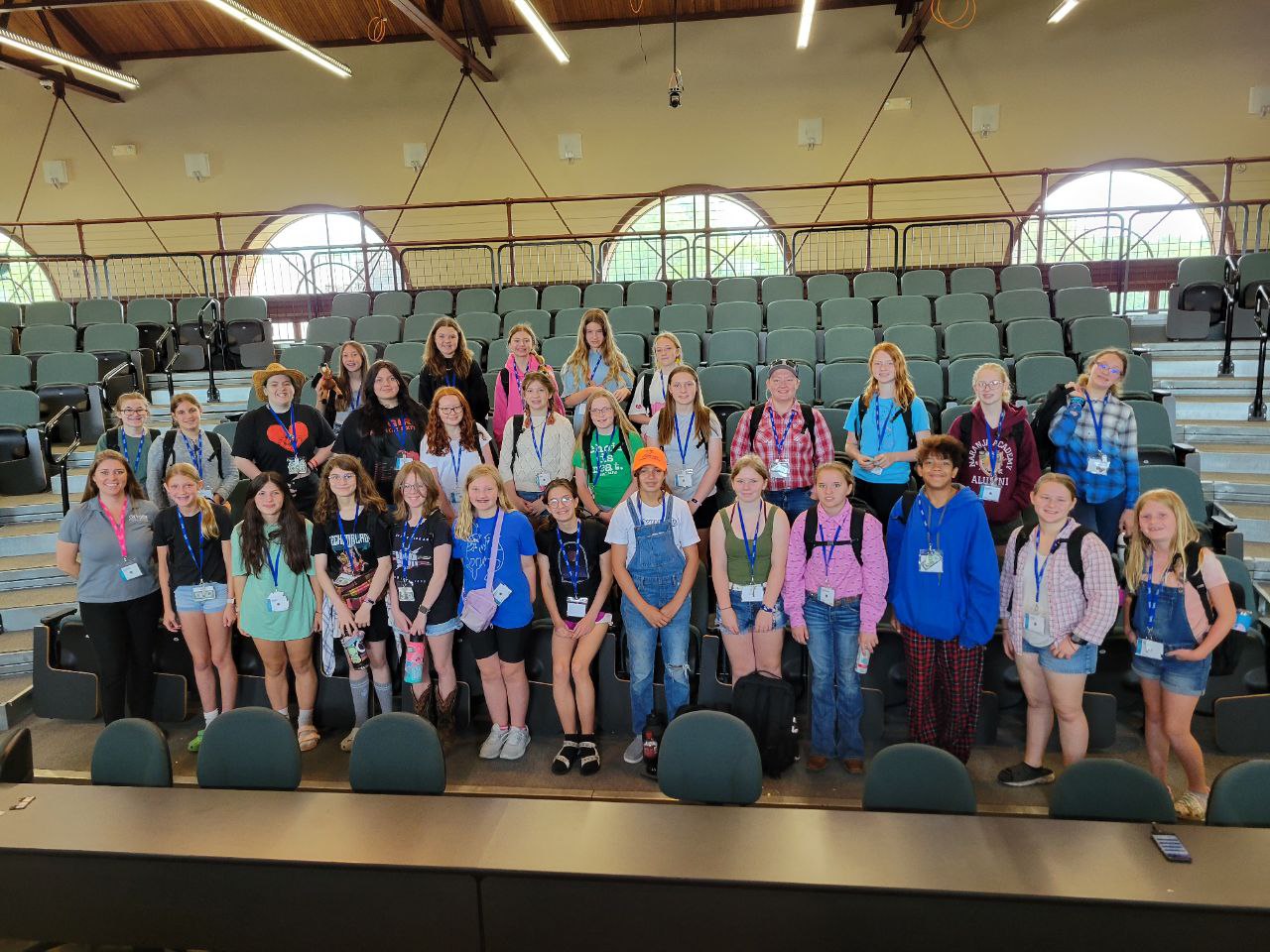 Photo of young women who attend the GenCyber Girls Camp that Oxygen Attended and spoke at